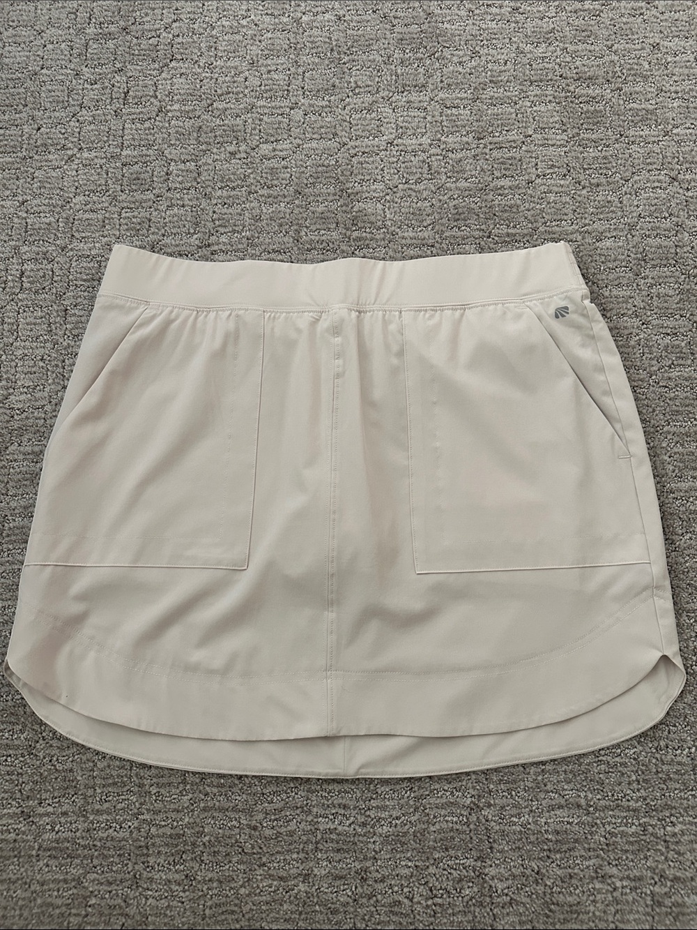Marika Light Beige Athletic Skort with Pockets